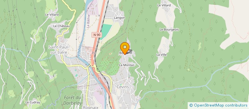 localisation de l'entreprise MADAME MIREILLE BARBIER  CEVINS