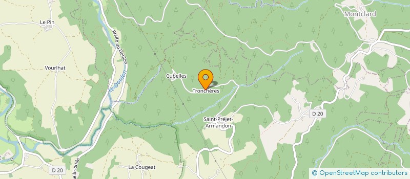 localisation de l'entreprise MADAME MIREILLE BARDIN  CHASSAGNES