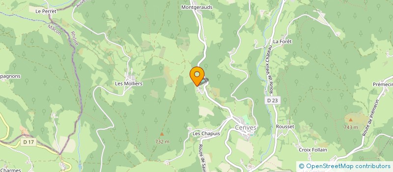 localisation de l'entreprise MADAME MIREILLE BARRIER à CENVES