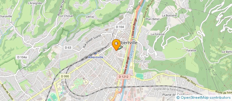 localisation de l'entreprise MADAME MIREILLE BARTNICKI  ALBERTVILLE