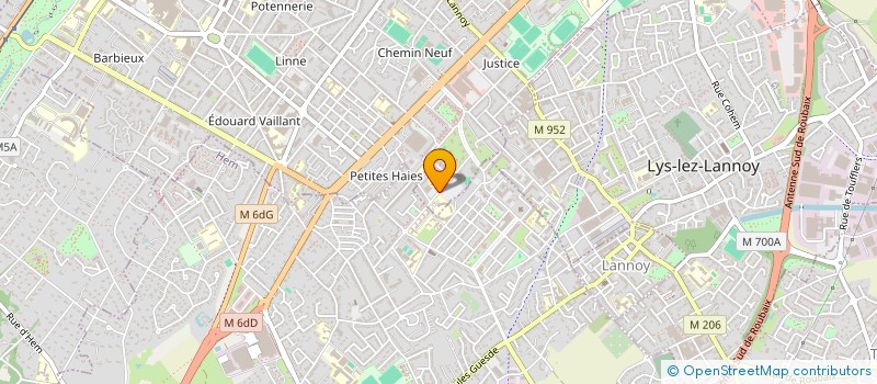 localisation de l'entreprise MADAME MIREILLE BEAGUE à ROUBAIX
