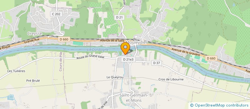 localisation de l'entreprise MADAME MIREILLE BEAUDOIN  SAINT-GERMAIN-ET-MONS