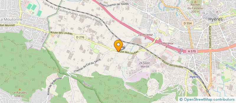 localisation de l'entreprise MADAME MIREILLE BELLON  HYERES