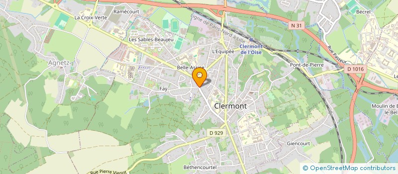 localisation de l'entreprise MADAME MIREILLE BERARD à CLERMONT