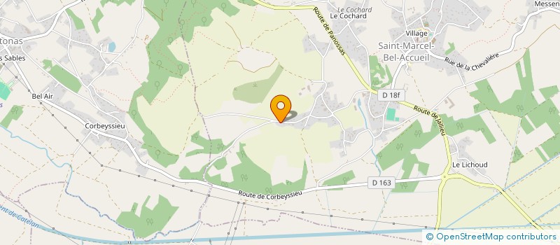 localisation de l'entreprise MADAME MIREILLE BERAUD  SAINT-MARCEL-BEL-ACCUEIL