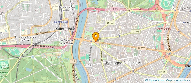 localisation de l'entreprise MADAME MIREILLE BERDA à BOULOGNE-BILLANCOURT