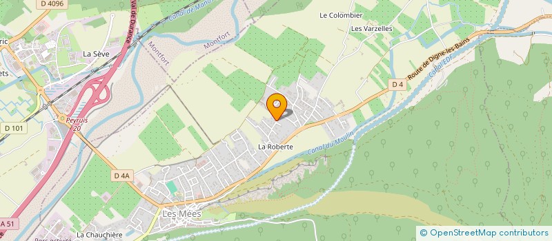 localisation de l'entreprise MADAME MIREILLE BERNARD à LES MEES