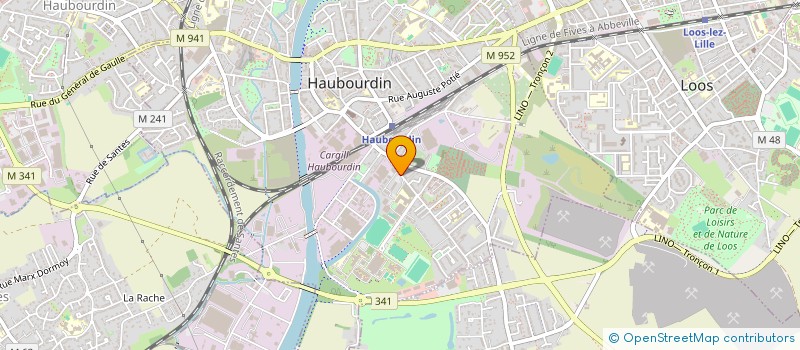 localisation de l'entreprise MADAME MIREILLE BERNARD  HAUBOURDIN