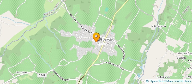 localisation de l'entreprise MADAME MIREILLE BERTRAND  SAINT-GERMAIN-DU-PUCH