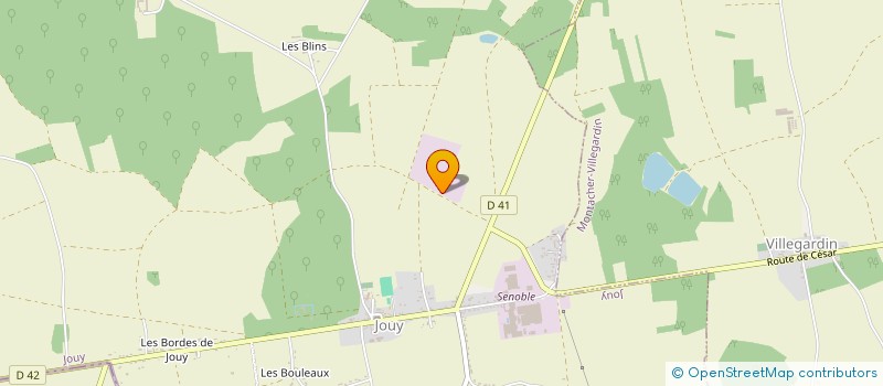 localisation de l'entreprise MADAME MIREILLE BESNARD à JOUY