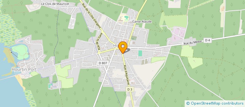 localisation de l'entreprise MADAME MIREILLE BIROT  HOURTIN