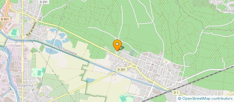 localisation de l'entreprise MADAME MIREILLE BOCQUART  AY-CHAMPAGNE