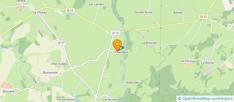 localisation de l'entreprise MADAME MIREILLE BOEHM à MALLERET-BOUSSAC