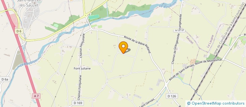 localisation de l'entreprise MADAME MIREILLE BORDARIER  LES TOURRETTES