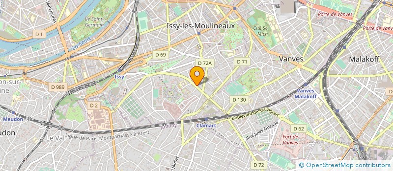 localisation de l'entreprise MADAME MIREILLE BORDEAUX-MONTRIEUX à ISSY-LES-MOULINEAUX