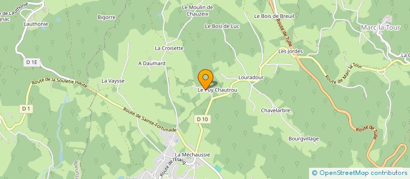 localisation de l'entreprise MADAME MIREILLE BORIE  LAGARDE-MARC-LA-TOUR