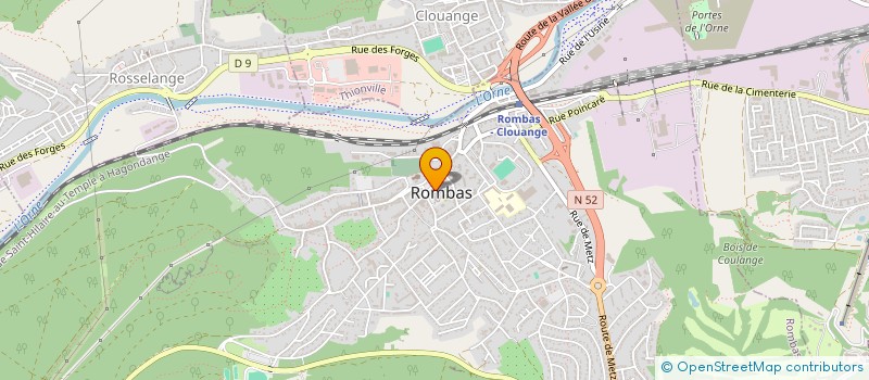 localisation de l'entreprise MADAME MIREILLE BORINI  ROMBAS