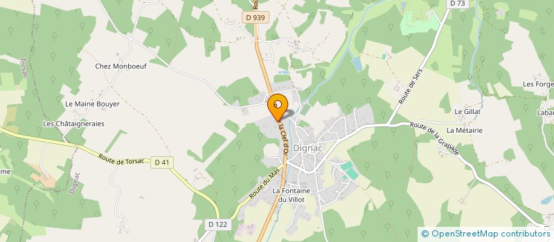 localisation de l'entreprise MADAME MIREILLE BOYER  DIGNAC