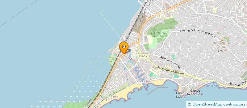 localisation de l'entreprise MADAME MIREILLE BOYER  SETE