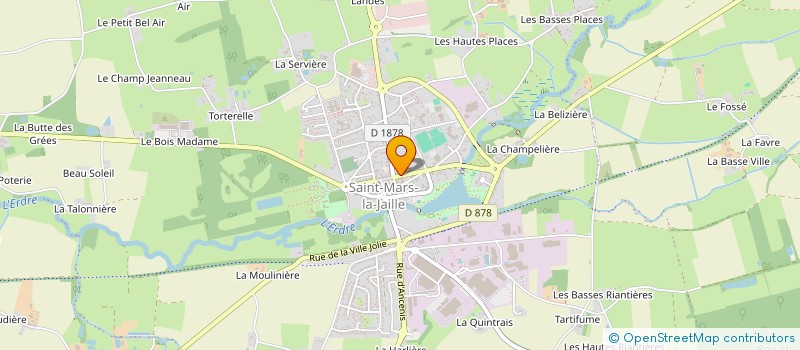 localisation de l'entreprise MADAME MIREILLE BRANCHEREAU  VALLONS-DE-L'ERDRE