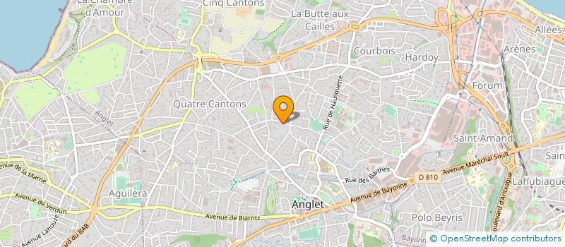 localisation de l'entreprise MADAME MIREILLE BREAUD  ANGLET