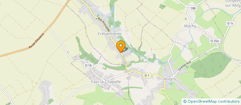 localisation de l'entreprise MADAME MIREILLE BREVOT  CRESANTIGNES