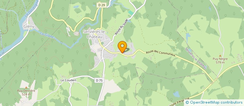 localisation de l'entreprise MADAME MIREILLE BROS  SERVIERES LE CHATEAU