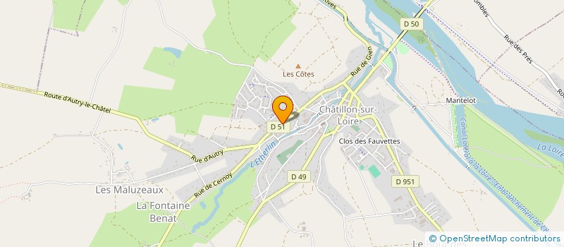 localisation de l'entreprise MADAME MIREILLE BROSSARD à CHATILLON-SUR-LOIRE