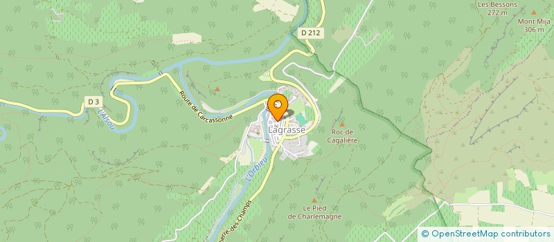 localisation de l'entreprise MADAME MIREILLE CAMPREDON  LAGRASSE