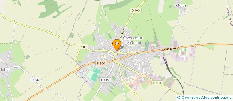 localisation de l'entreprise MADAME MIREILLE CANDAS  CREVECUR-LE-GRAND