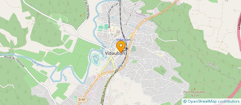 localisation de l'entreprise MADAME MIREILLE CARMAGNOLLE à VIDAUBAN