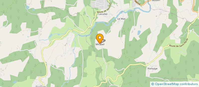 localisation de l'entreprise MADAME MIREILLE CHALAMET à ALBOUSSIERE