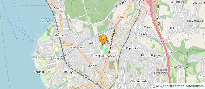 localisation de l'entreprise MADAME MIREILLE CHANOINE à AIX-LES-BAINS