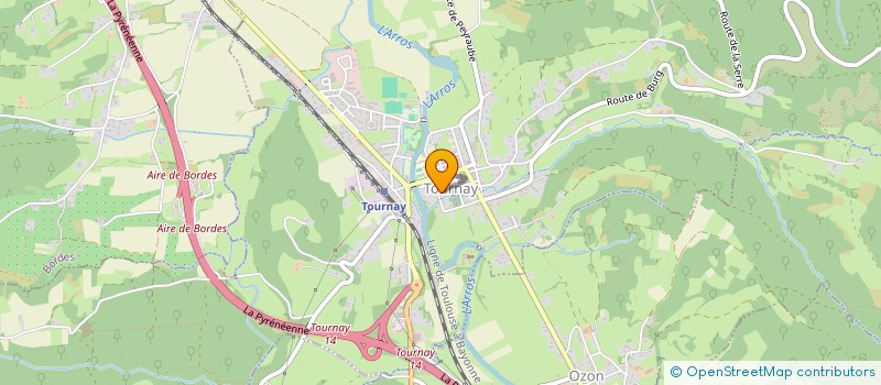 localisation de l'entreprise MADAME MIREILLE CLAVERIE  TOURNAY