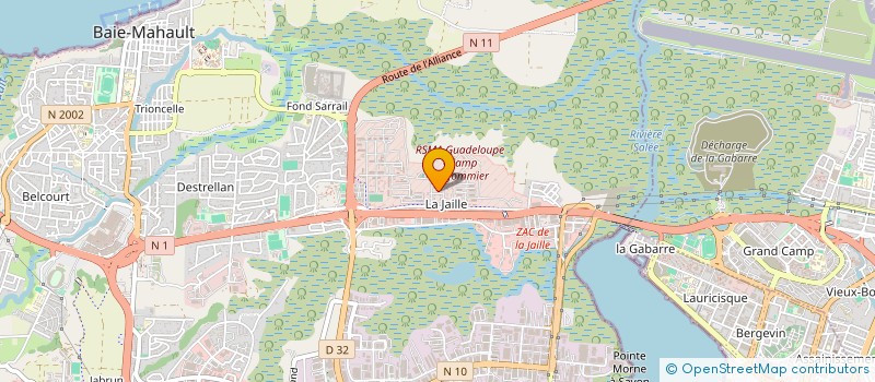 localisation de l'entreprise MADAME MIREILLE COLOMBIER  BAIE-MAHAULT