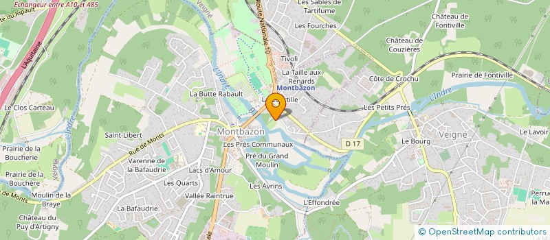 localisation de l'entreprise MADAME MIREILLE COURSAULT  VEIGNE