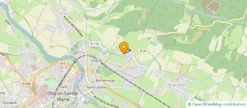 localisation de l'entreprise MADAME MIREILLE COURTADE  GOES