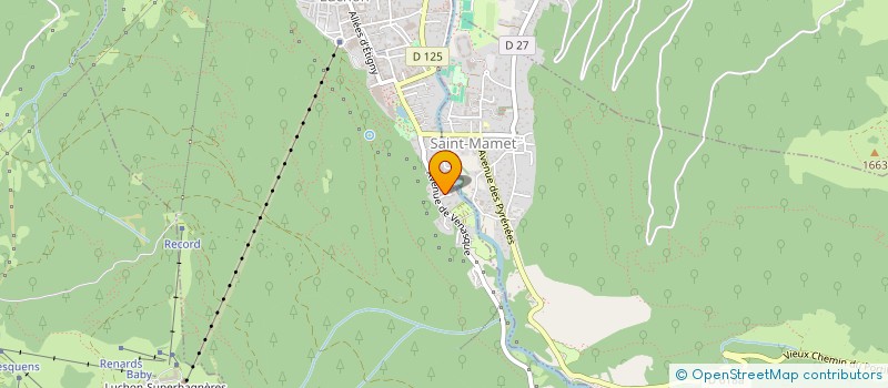 localisation de l'entreprise MADAME MIREILLE CUBAYNES  BAGNERES-DE-LUCHON