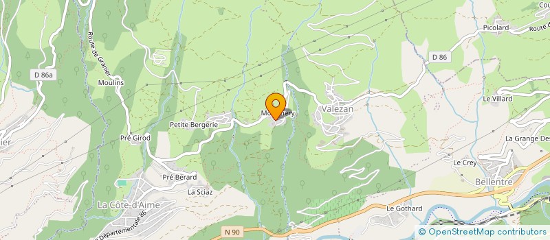 localisation de l'entreprise MADAME MIREILLE DA SILVA  LA PLAGNE TARENTAISE