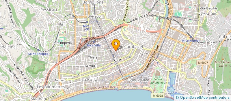 localisation de l'entreprise MADAME MIREILLE DAMIANO  NICE