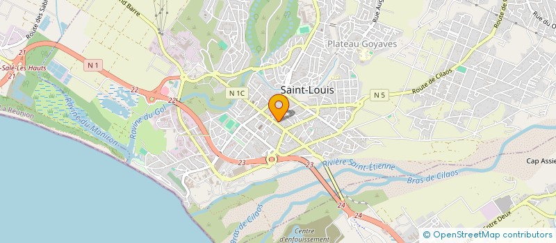 localisation de l'entreprise MADAME MIREILLE DE LA TOUR D'AUVERGNE à SAINT-LOUIS
