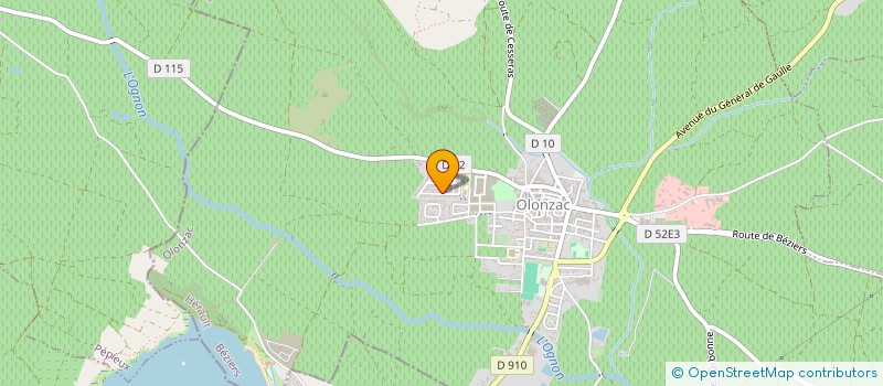 localisation de l'entreprise MADAME MIREILLE DEJOUANIS  OLONZAC