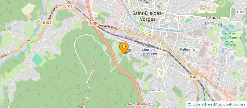 localisation de l'entreprise MADAME MIREILLE DEMANGE à SAINT-DIE-DES-VOSGES