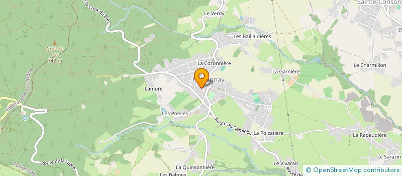 localisation de l'entreprise MADAME MIREILLE DEMONTVERT  POLLIONNAY