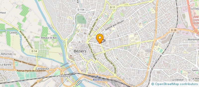 localisation de l'entreprise MADAME MIREILLE DESWARTE  BEZIERS