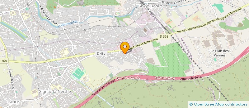 localisation de l'entreprise MADAME MIREILLE DEVAUX à GIGNAC-LA-NERTHE
