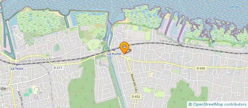 localisation de l'entreprise MADAME MIREILLE DEVILLE  GUJAN-MESTRAS