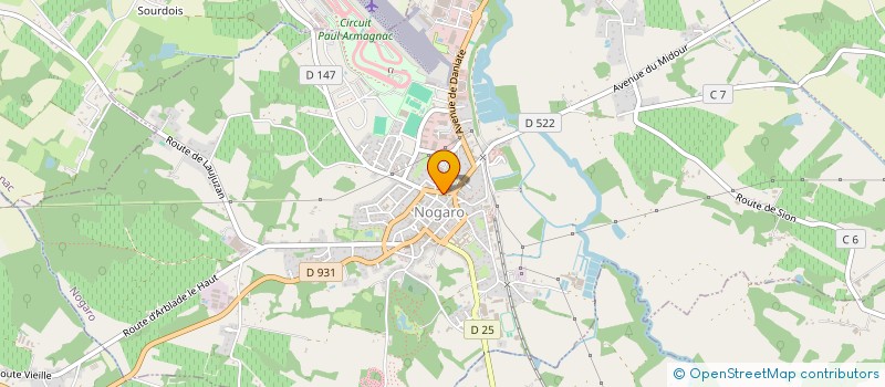 localisation de l'entreprise MADAME MIREILLE DOMBLIDES  NOGARO