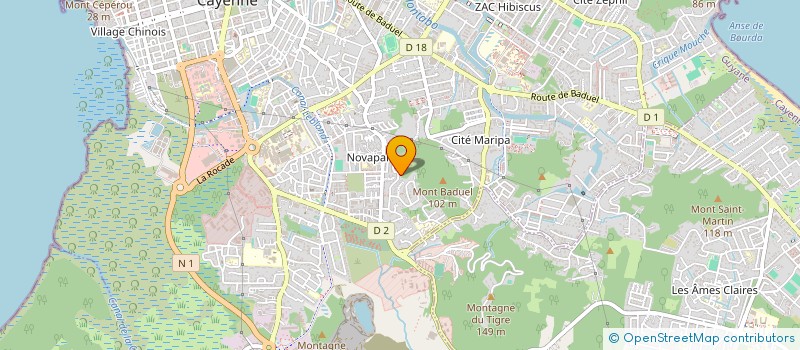 localisation de l'entreprise MADAME MIREILLE DOXANT  CAYENNE