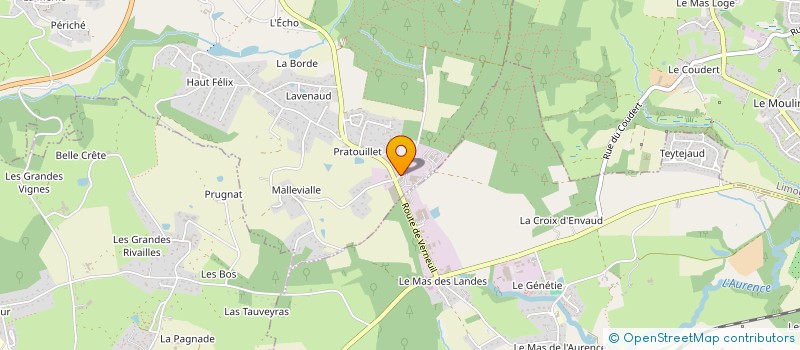 localisation de l'entreprise MADAME MIREILLE DUBOUIS à VERNEUIL-SUR-VIENNE